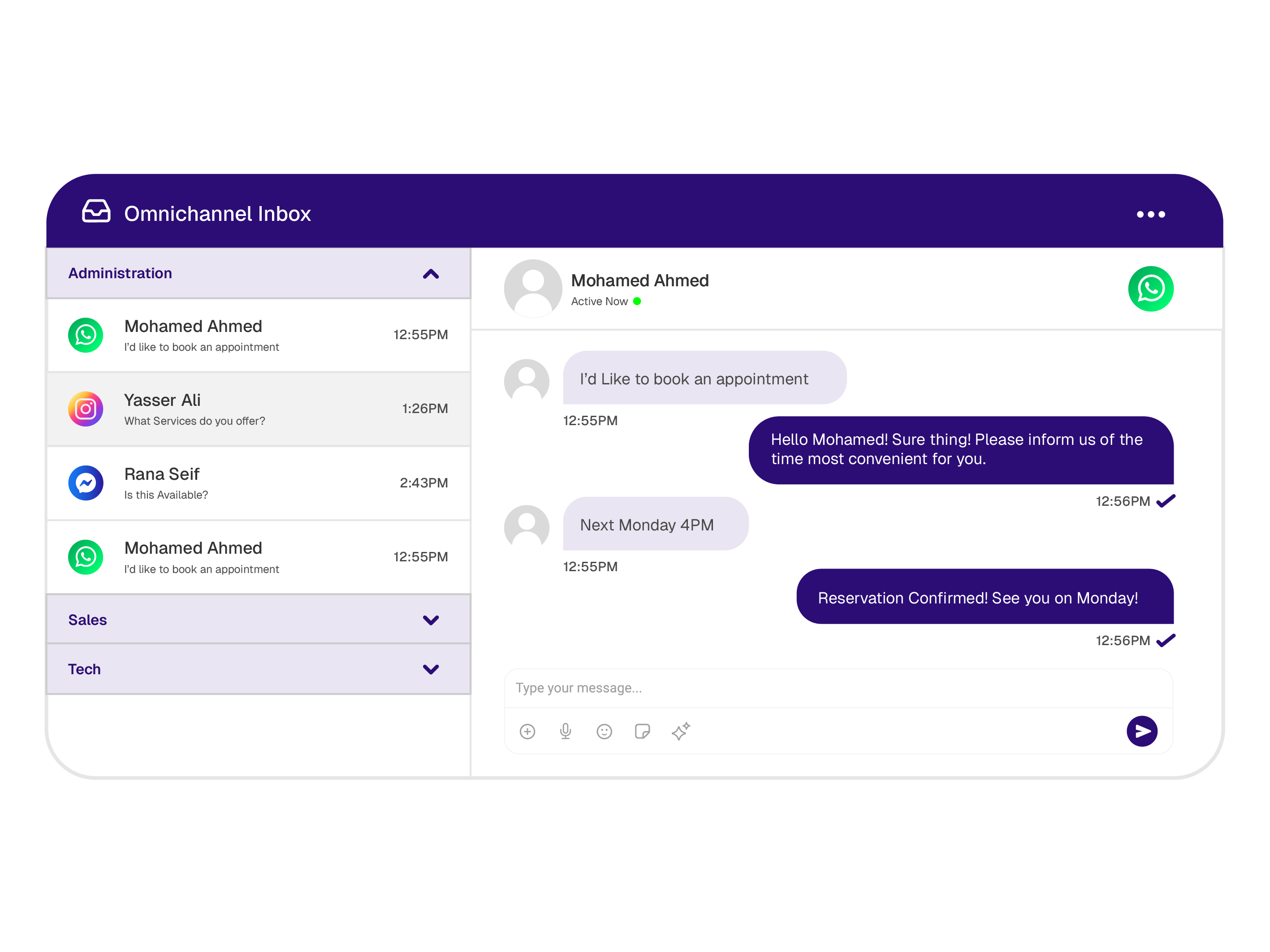 Unified Omnichannel Inbox